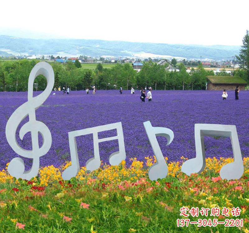 河南不锈钢抽象音符雕塑