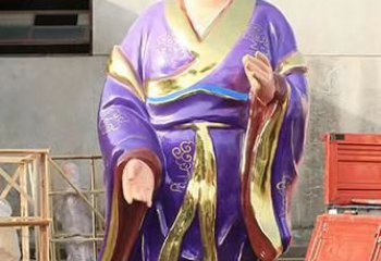 河南玻璃钢宗教庙宇彩绘八仙神像