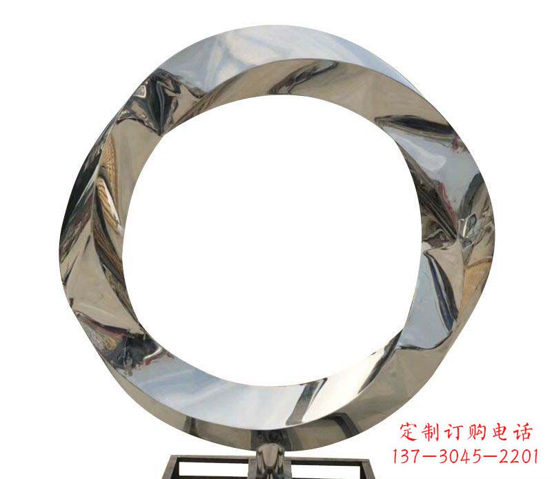 河南不锈钢圆环雕塑——精美而优雅