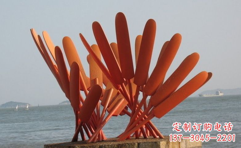 河南精美不锈钢船桨雕塑
