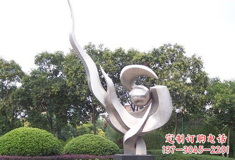 河南不锈钢大抽象鸽子雕塑