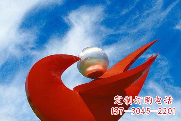 河南“和平鸽”用不锈钢大型雕塑抒发爱与和平