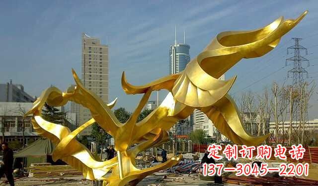 河南不锈钢大雁雕塑——一件传承中华文化的艺术杰作