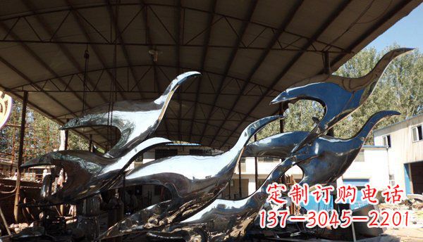 河南不锈钢大雁雕塑给环境带来生机