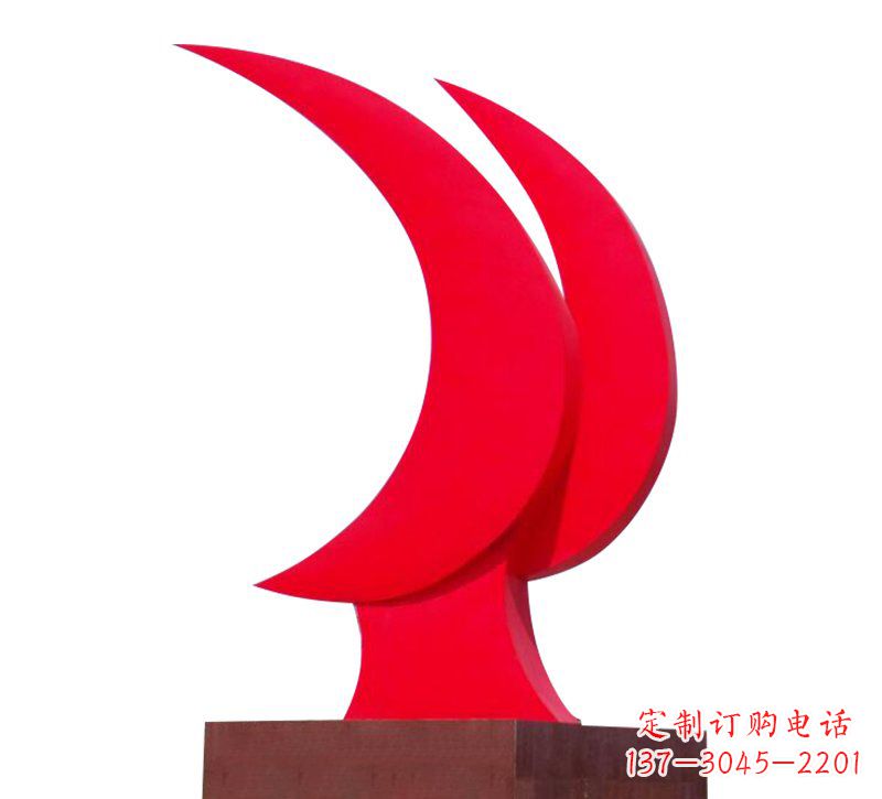 河南不锈钢党旗雕塑——传承中华文化精神