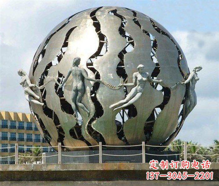 河南不锈钢地球广场雕塑