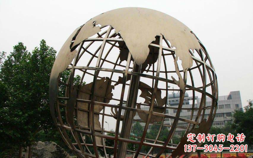 河南不锈钢地球景观雕塑