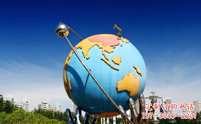 河南不锈钢地球仪雕塑 (3)