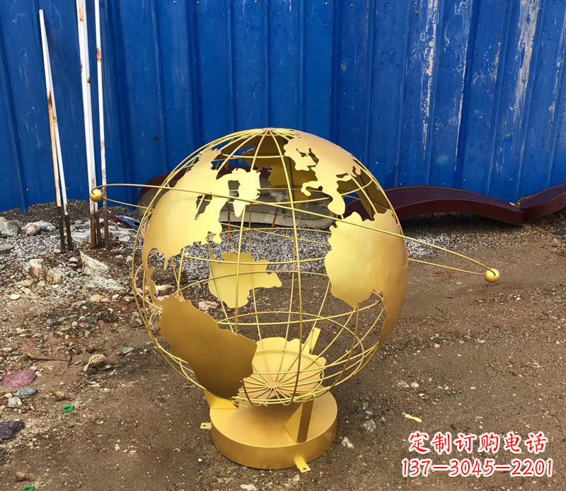 河南不锈钢地球仪抽象雕塑