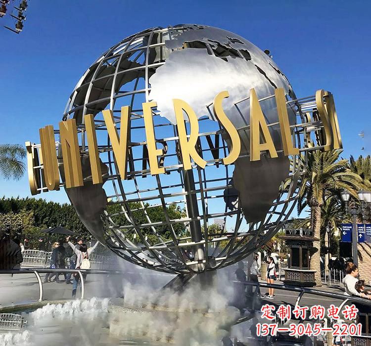 河南不锈钢地球仪书籍雕塑