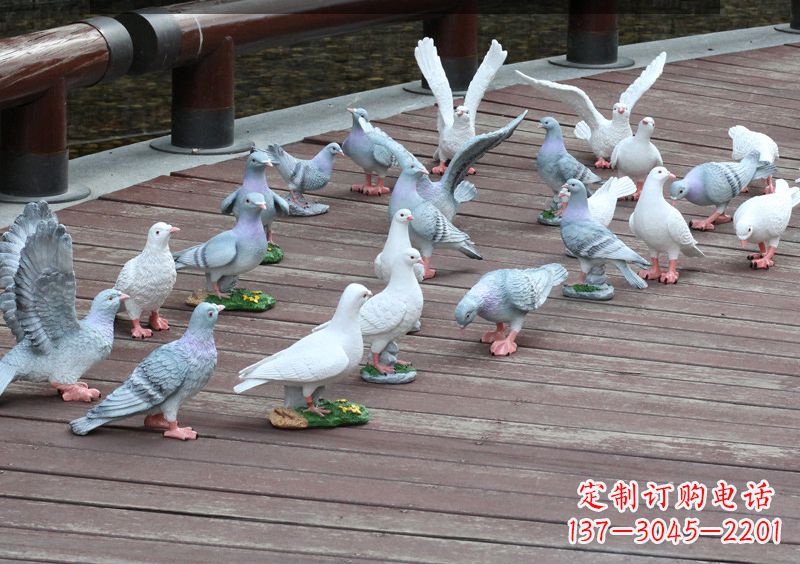 河南精致的不锈钢鸽子雕塑