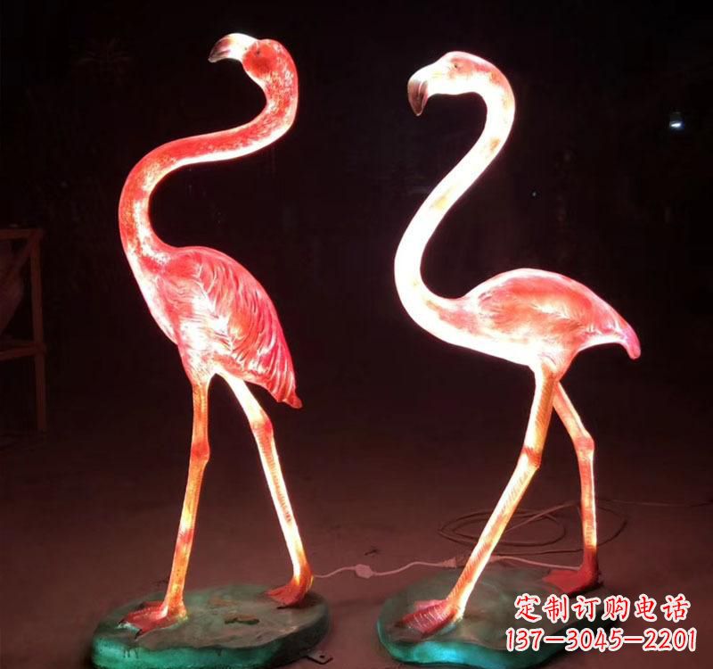 河南不锈钢火烈鸟绚丽多彩的艺术品