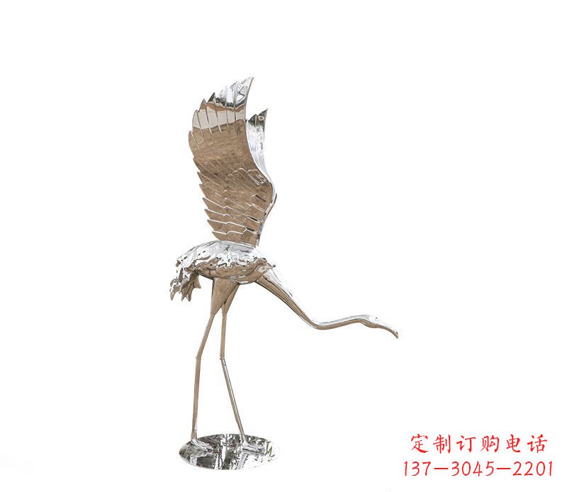 河南不锈钢火烈鸟雕塑灿烂耀眼的艺术之作