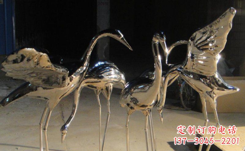 河南仙鹤雕塑不锈钢锻造的精美艺术