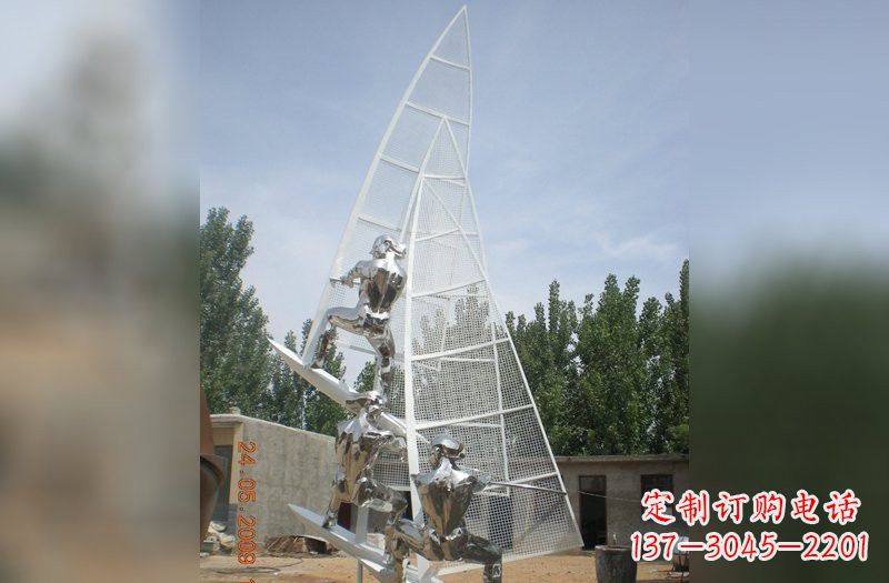 河南不锈钢帆船比赛雕塑