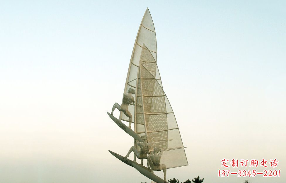 河南不锈钢帆船比赛广场景观雕塑