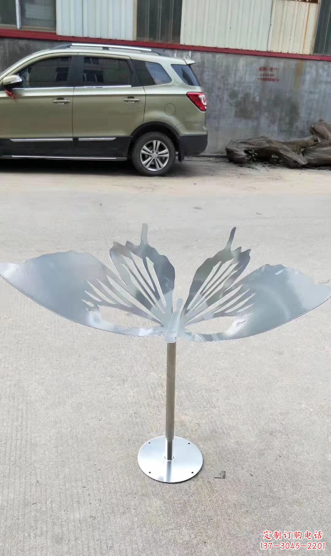 河南绚丽精美的不锈钢蝴蝶雕塑