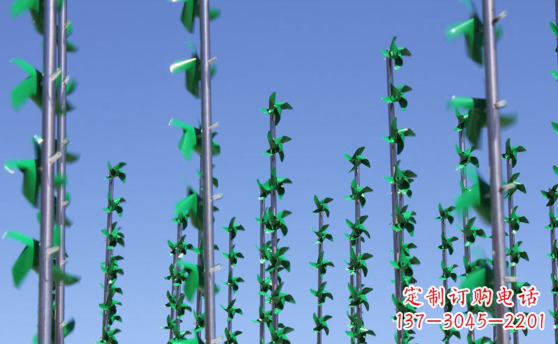 河南不锈钢风车雕塑灵动而又精致