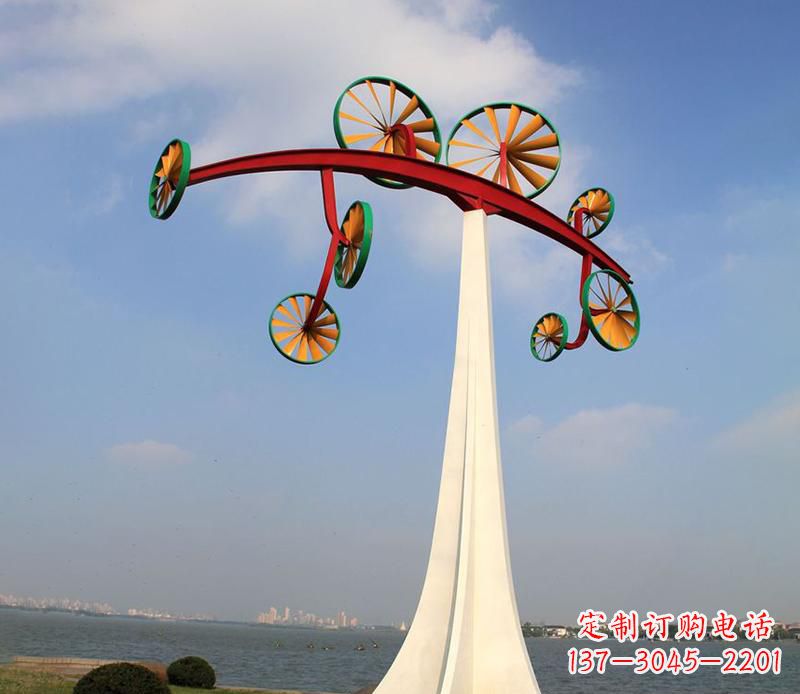 河南不锈钢风车雕塑艺术美学的完美结合