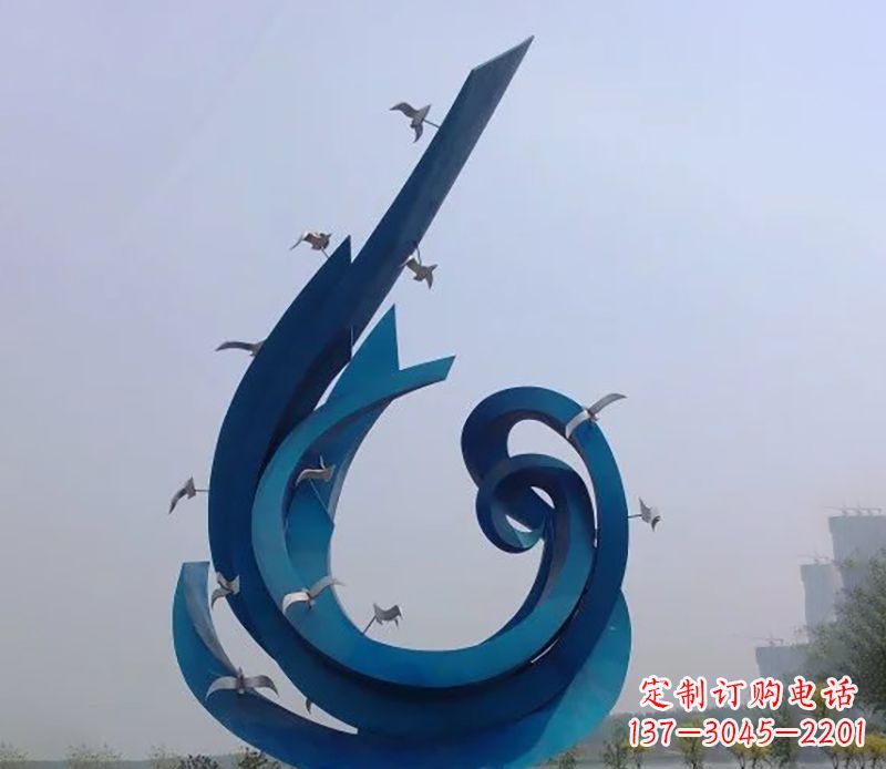 河南不锈钢鸽子雕塑雕刻着永恒与美丽