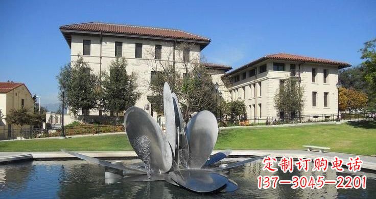 河南不锈钢喷泉雕塑——美的象征