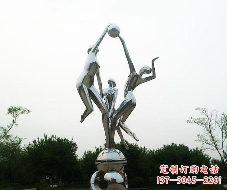 河南排球女孩雕塑