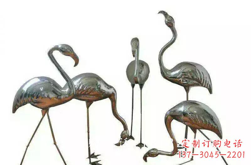 河南不锈钢火烈鸟雕塑——美丽的自然之美