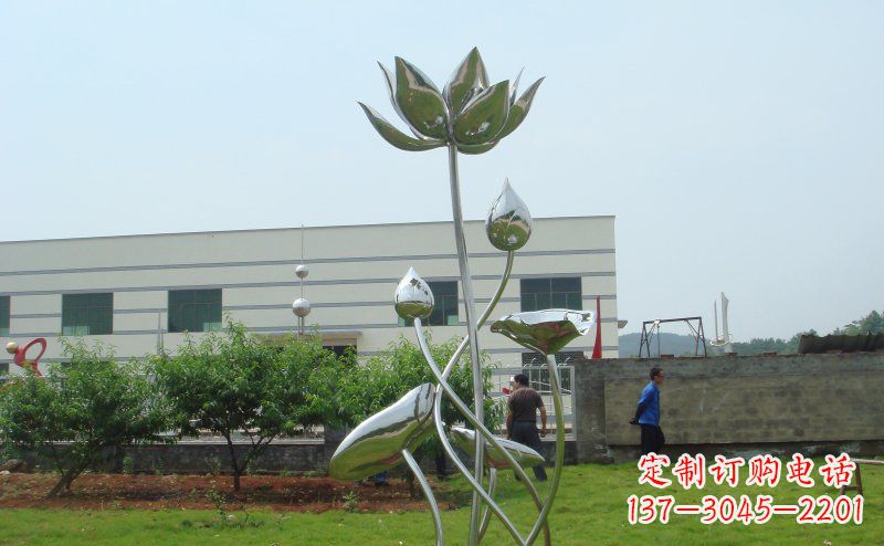 河南不锈钢荷花雕塑