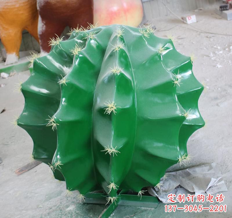 河南不锈钢公园景观仙人掌雕塑