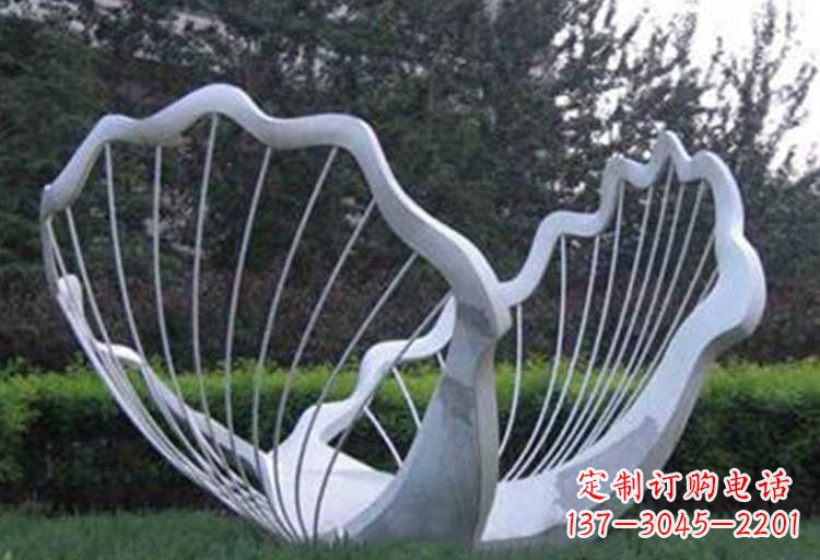 河南不锈钢公园的镂空贝壳雕塑