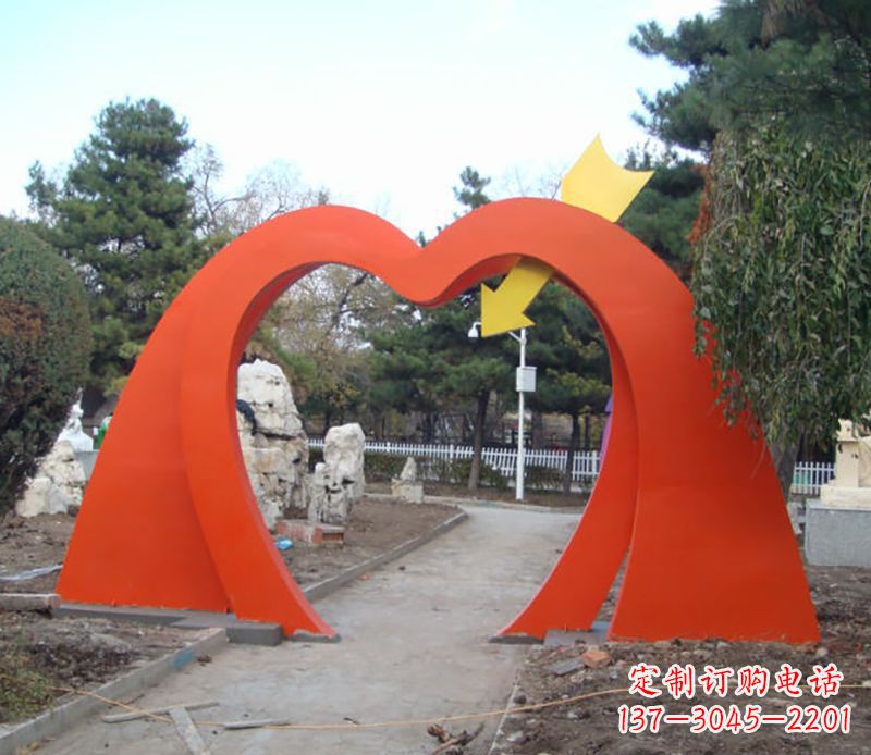 河南不锈钢拱门雕塑