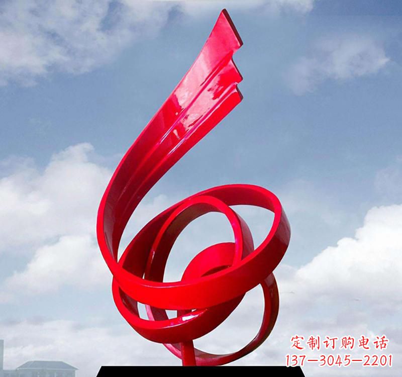 河南美丽的飘带雕塑——城市的精灵