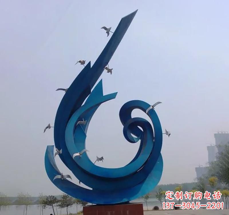 河南不锈钢鸽子雕塑——缔造城市新景象