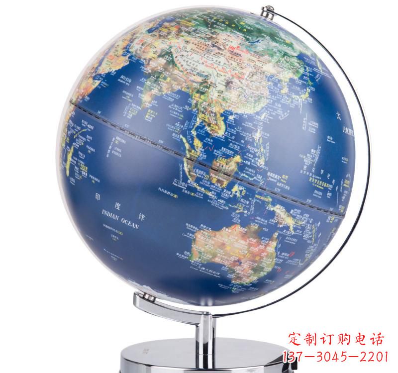 河南不锈钢地球仪雕塑精美的艺术品