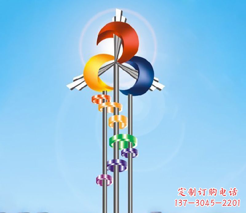 河南不锈钢风车雕塑精美的艺术之作