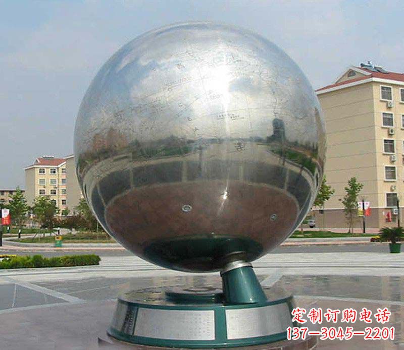 河南不锈钢地球仪雕塑精美绝伦