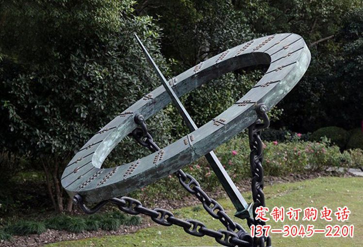 河南不锈钢日晷雕塑精致的艺术符号