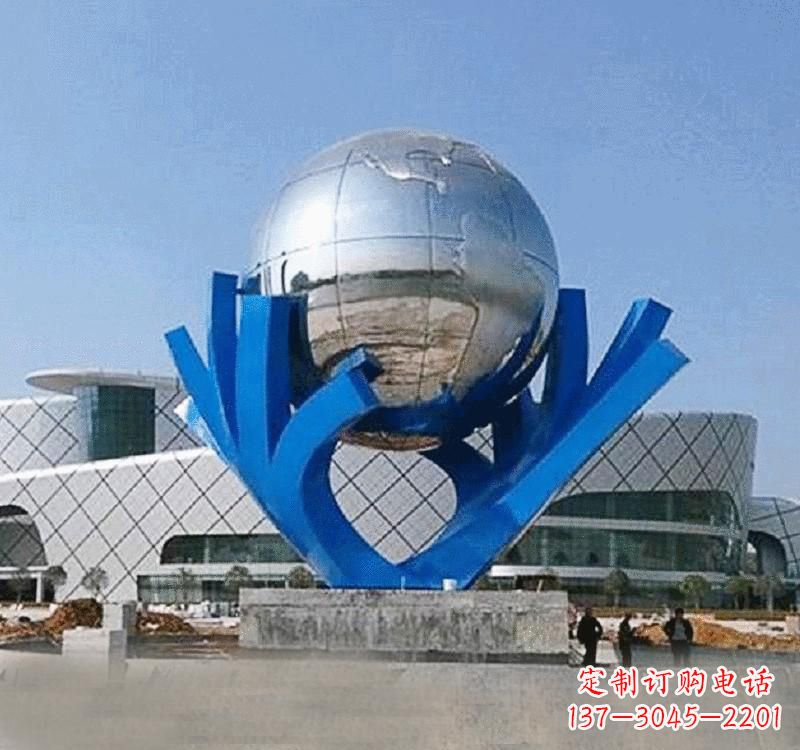 河南不锈钢地球雕塑缔造绿色家园
