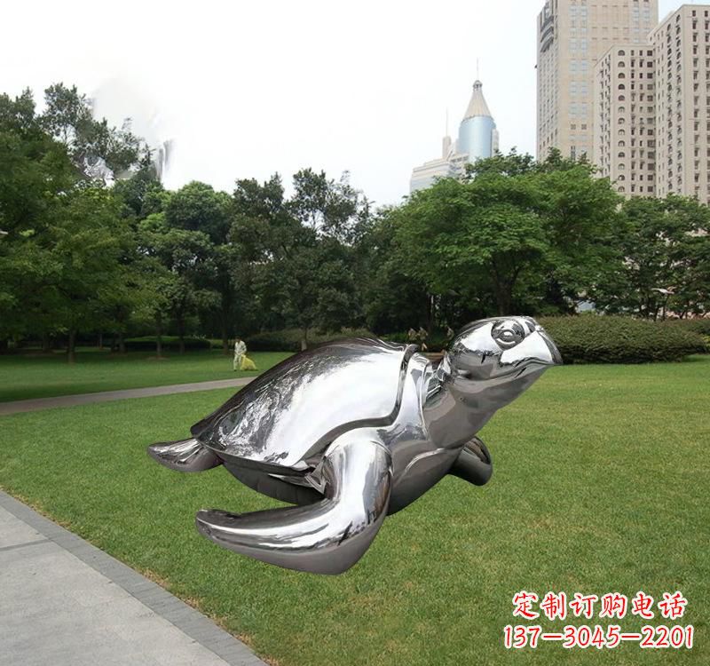 河南不锈钢海龟雕塑传承海洋文化的象征