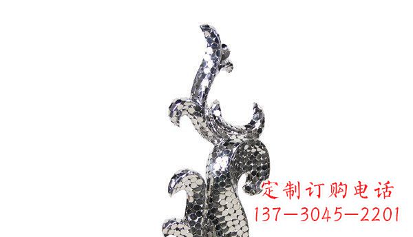 河南不锈钢海豚抽象雕塑精致的海洋之美