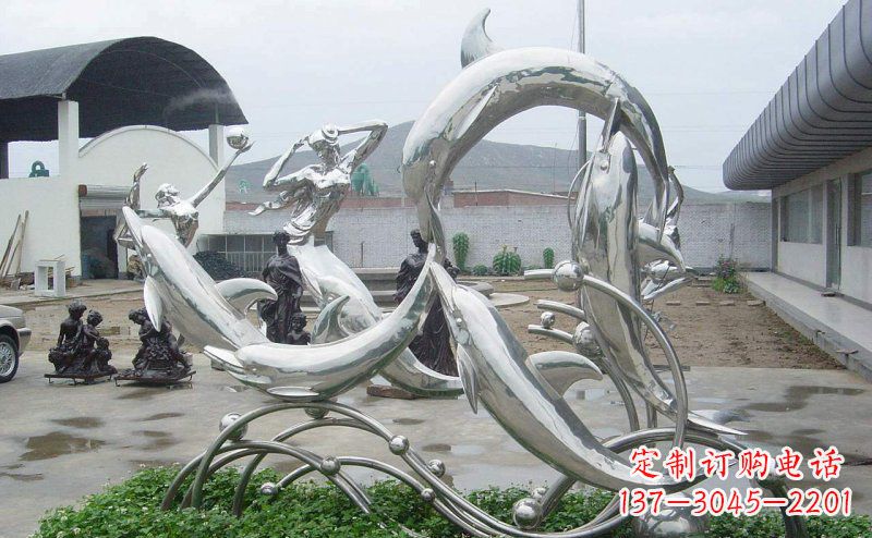 河南不锈钢海豚的灵动嬉戏