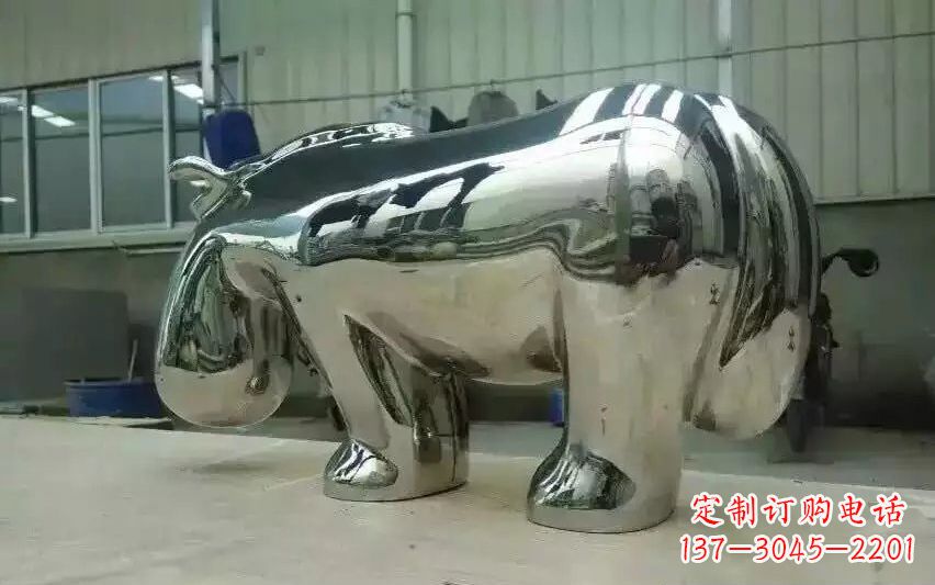 河南不锈钢河马雕塑
