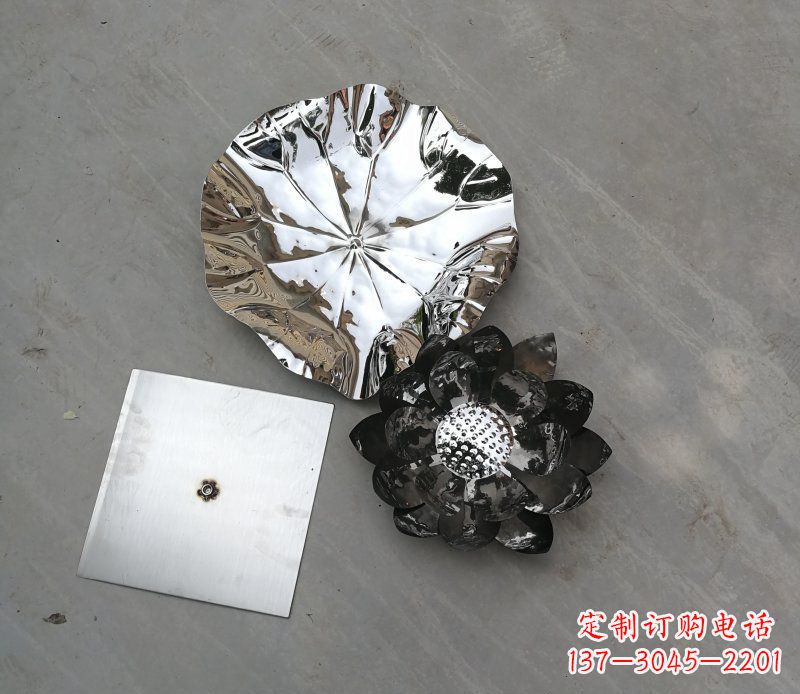 河南不锈钢荷叶雕塑传承传统文化