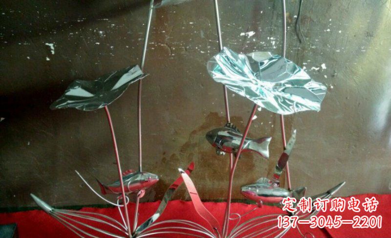 河南不锈钢荷花景观雕塑 (3)
