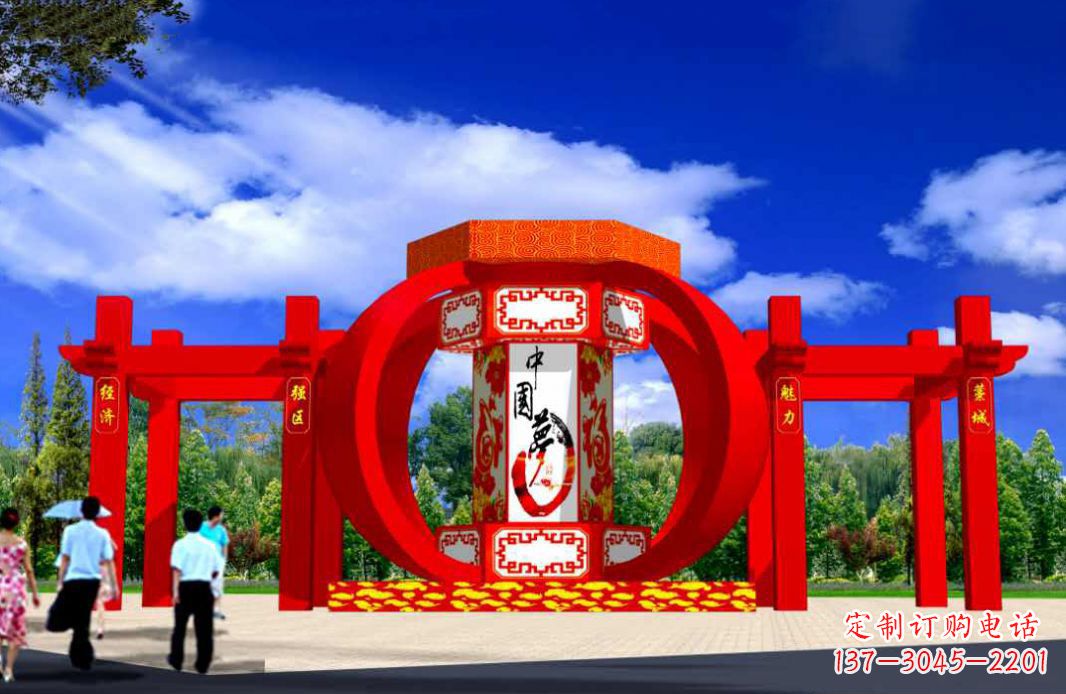 河南灯笼点亮城市景观