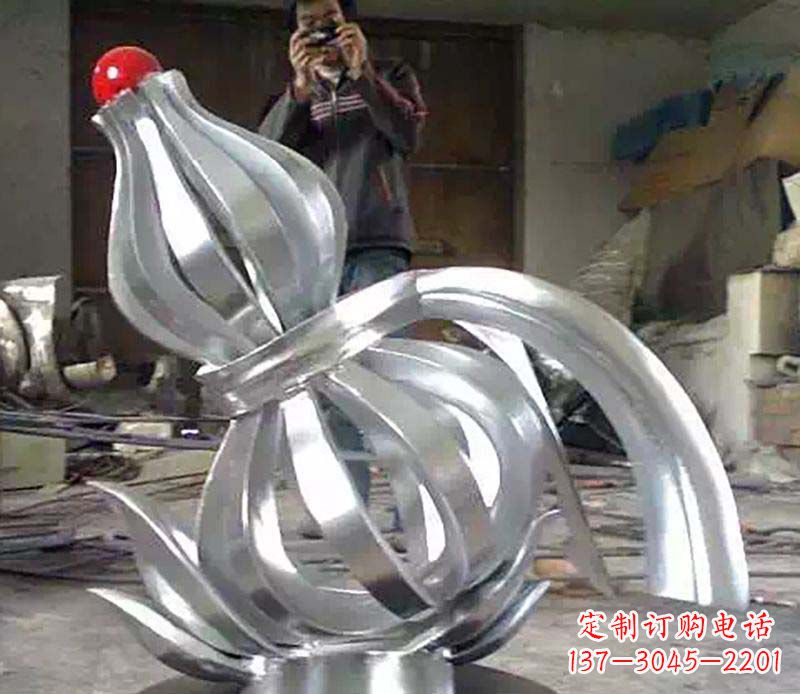 河南不锈钢葫芦雕塑艺术与科技的完美结合