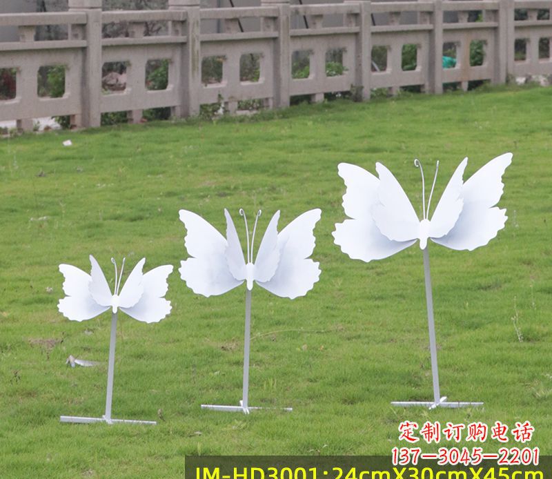 河南不锈钢蝴蝶组合雕塑精美的艺术品