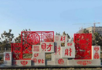 河南不锈钢福禄寿雕塑象征着美好生活