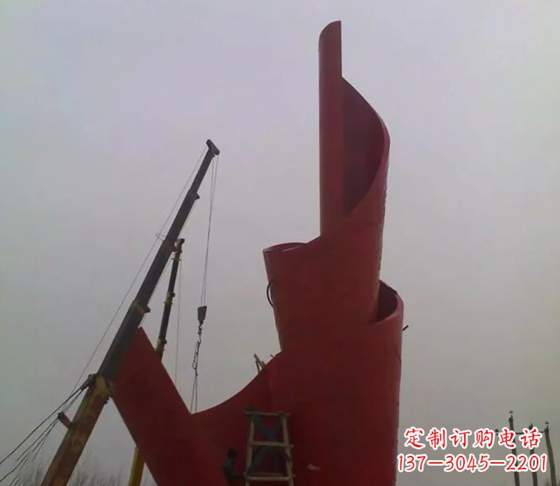 河南不锈钢火炬雕塑点燃社会进步的火炬