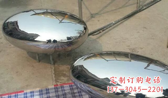 河南不锈钢鸡蛋雕塑精美的艺术作品